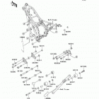 KDX220R (KDX220-A11) Крепление двигателя
