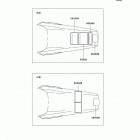 KX250 (KX250-M2) Наклейки предупреждения