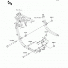 Ninja 500R (EX500-D10) Крепление двигателя