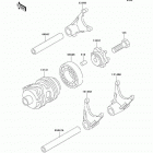 KX85 (KX85-A3) Валы и вилки переключения передач