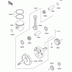 KDX200 (KDX200-H6) Коленвал и поршни
