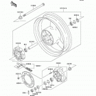 ZR-7S(ZR750-H4) CANADA ONLY Заднее колесо и цепь