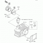 KLX110 (KLX110-A2) Цилиндр и поршни