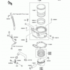 KLR650 (KL650-A19) Цилиндр и поршни