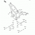 KLX300R (KLX300-A10) Крепление двигателя