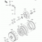 KLR250 (KL250-D17) Сцепление