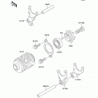 KDX220R (KDX220-A11) Валы и вилки переключения передач