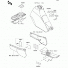 KLR250 (KL250-D22) Наклейки предупреждения