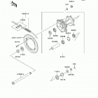 KDX220R (KDX220-A11) Задняя ступица колеса