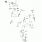 Ninja 500R (EX500-D10) Подножка