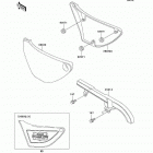 Police 1000 (KZ1000-P22) Side covers / chain cover(p21-p24)