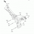 KLX110 (KLX110-A2) Крепление двигателя