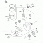 KX85 (KX85-A3) Коленвал и поршни