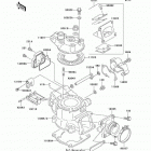 KX100 (KX100-D3) Цилиндр и головка цилиндров