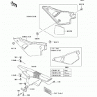 KLR650 (KL650-A19) Боковые обтекатели