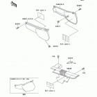 KLR250 (KL250-D22) Боковые обтекатели