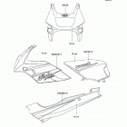 Ninja 500R (EX500-D12) Decals(blue)(d12)
