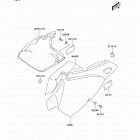 KLX400 (KLX400-A2) CANADA ONLY Боковые обтекатели