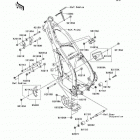 KX250F (KX250-N1) Рама ,крепежные детали