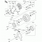 Vulcan 800 Classic (VN800-B9) Заднее колесо и цепь