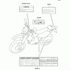 KLX400 (KLX400-A2) CANADA ONLY Наклейки предупреждения