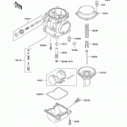 Vulcan 500 LTD (EN500-C8) Карбюратор в разборе