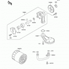 Vulcan 500 LTD (EN500-C8) Масляный и водяной насос. фильтр масленый