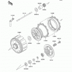 KX500 (KX500-E14) Сцепление