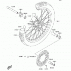 KLX400 (KLX400-A2) CANADA ONLY Переднее колесо