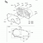 Vulcan 800 Drifter (VN800-E4) Крышки двигателя правые