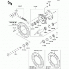 KX250 (KX250-M2) Задняя ступица колеса