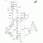 KLX400 (KLX400-B2) CANADA ONLY Задний торм цилиндр