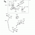KX250 (KX250-M2) Главный тормозной цилиндр,передний