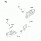 KX500 (KX500-E14) Подножки