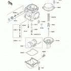 Ninja 500R (EX500-D7) Карбюратор в разборе
