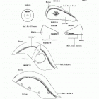 Vulcan 800 Drifter (VN800-E4) Decals(silver / ebony)(e4 / e5)