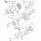 Vulcan 800 (VN800-A11) Заднее колесо и цепь