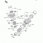 Vulcan 800 Drifter (VN800-E4) Цилиндр и поршни