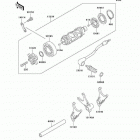 Vulcan 800 Drifter (VN800-E4) Валы и вилки переключения передач
