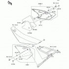 KX250F (KX250-N1) Боковые обтекатели