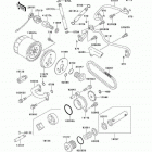 Vulcan 800 (VN800-A6) Масляный и водяной насос. фильтр масленый