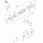 Vulcan 800 Classic (VN800-B9) Валы и вилки переключения передач