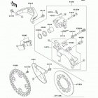 KX250 (KX250-M2) Задний тормоз