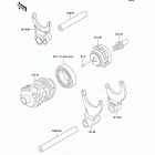 KX250 (KX250-M2) Валы и вилки переключения передач