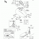 Vulcan 1500 Classic (VN1500-E7) Топливный бак