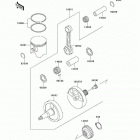 KX500 (KX500-E14) Коленвал и поршни
