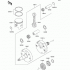 KX250 (KX250-M2) Коленвал и поршни