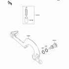 KX250 (KX250-M2) Педаль тормоза