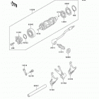 Vulcan 800 (VN800-A6) Валы и вилки переключения передач