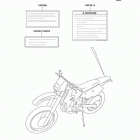 KLX400 (KLX400-B2) CANADA ONLY Наклейки предупреждения